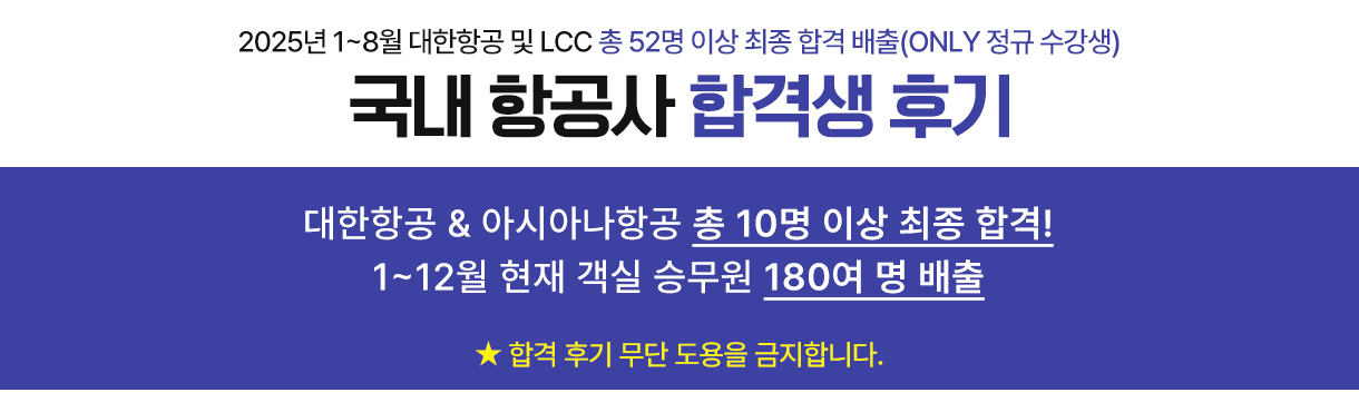 국내 항공사 올인원 정규 과외